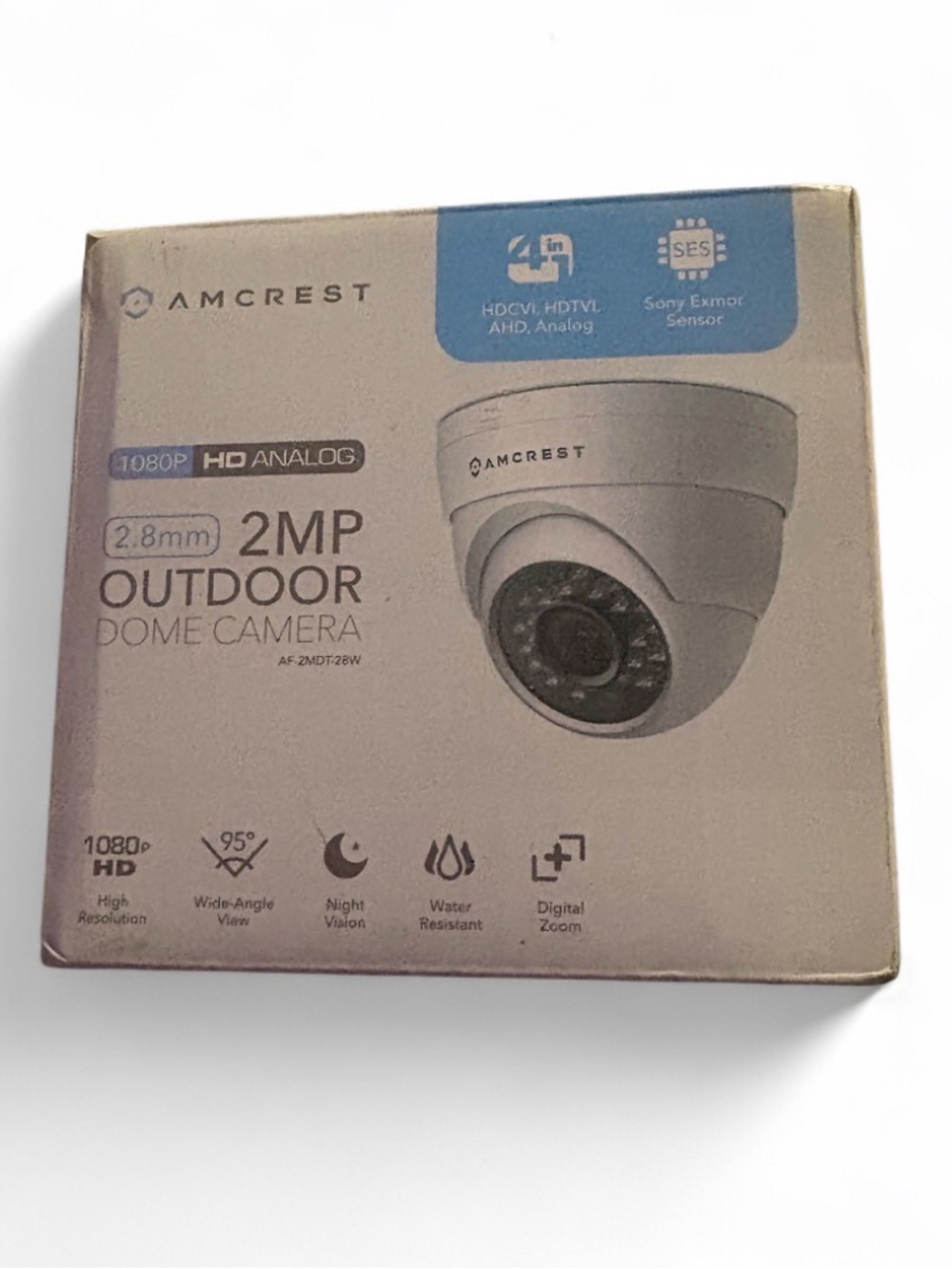 Crest 2MP Outdoor Dome Camera - White